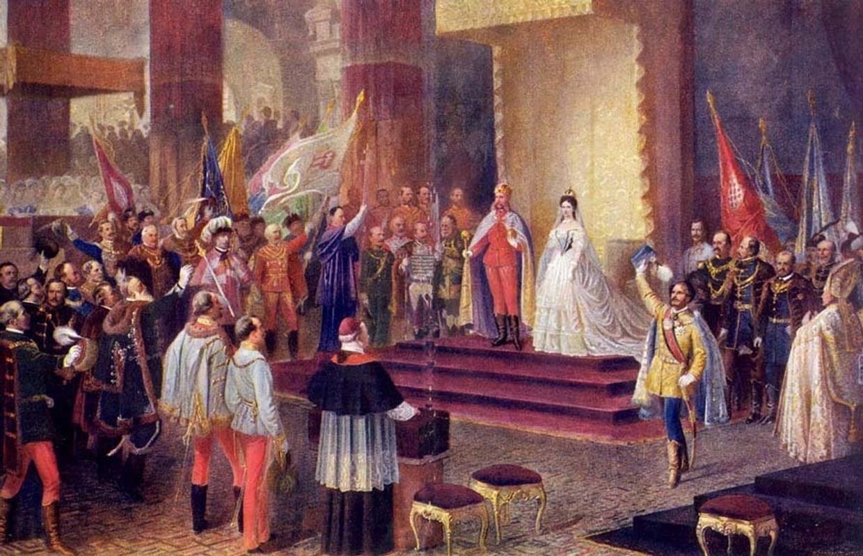Коронация Франца-Иосифа королем Венгрии в 1867 году