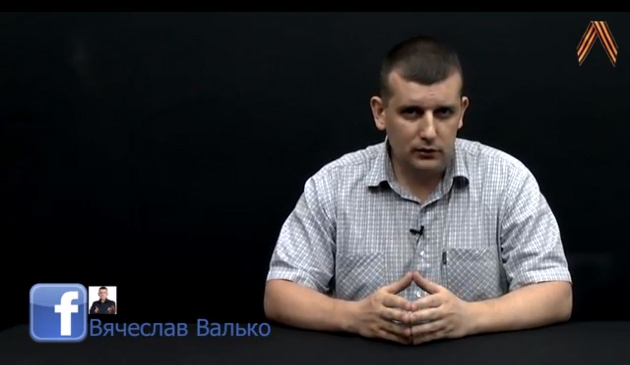 Кадр из видеообращения Вячеслава Валько 
