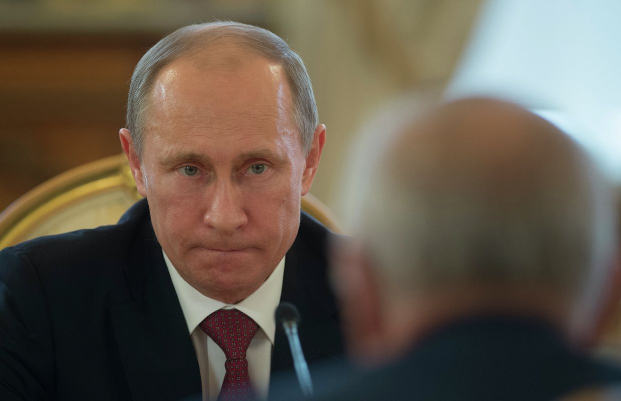 Президент РФ Владимир Путин во время встречи с президентом Узбекистана Исламом Каримовым в Кремле