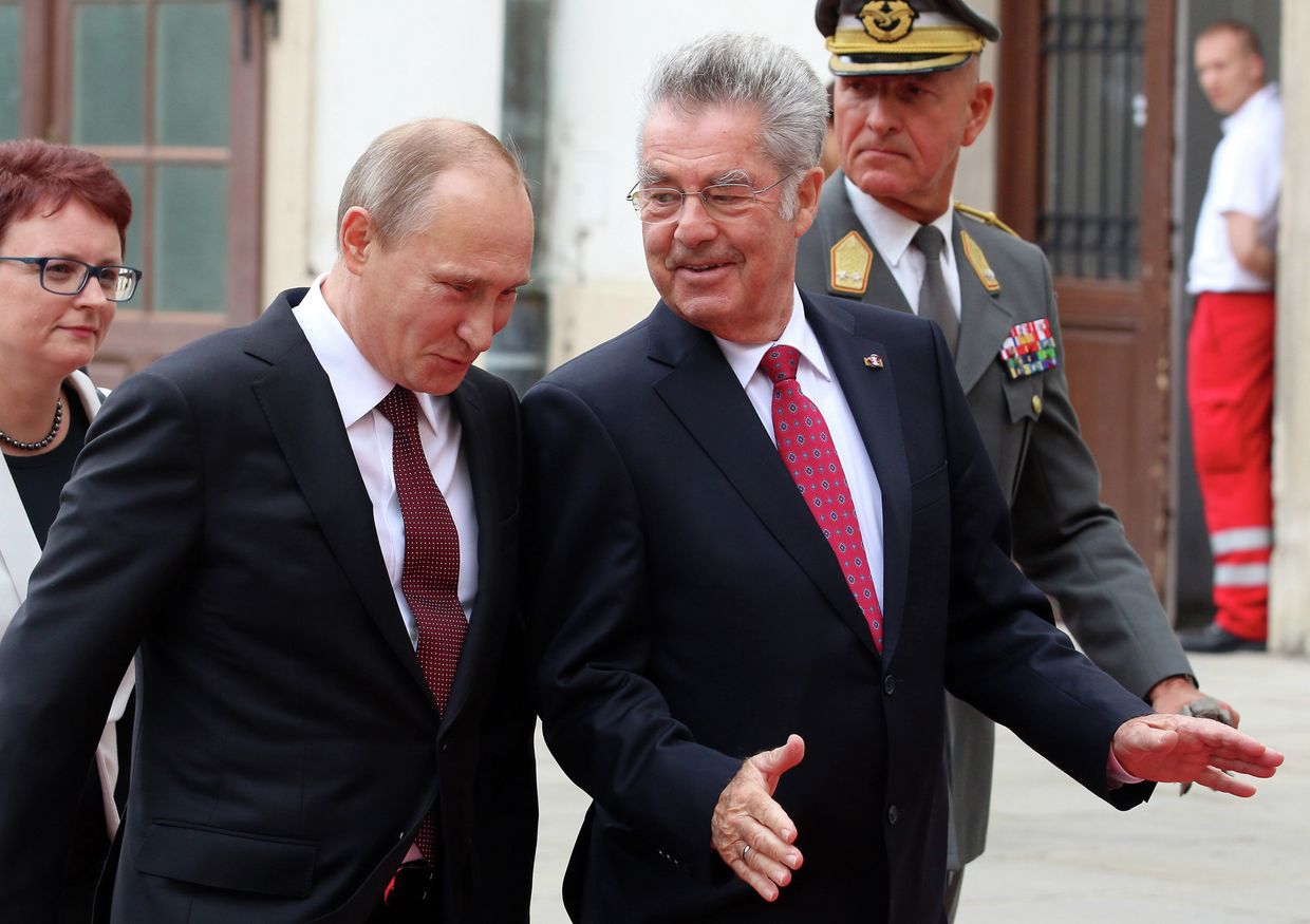Рабочий визит президента России Владимира Путина в Австрию