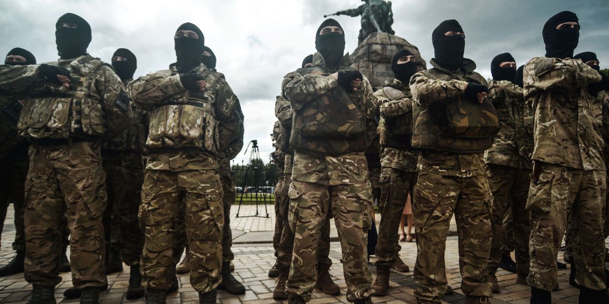 Присяга батальона Азов в Киеве