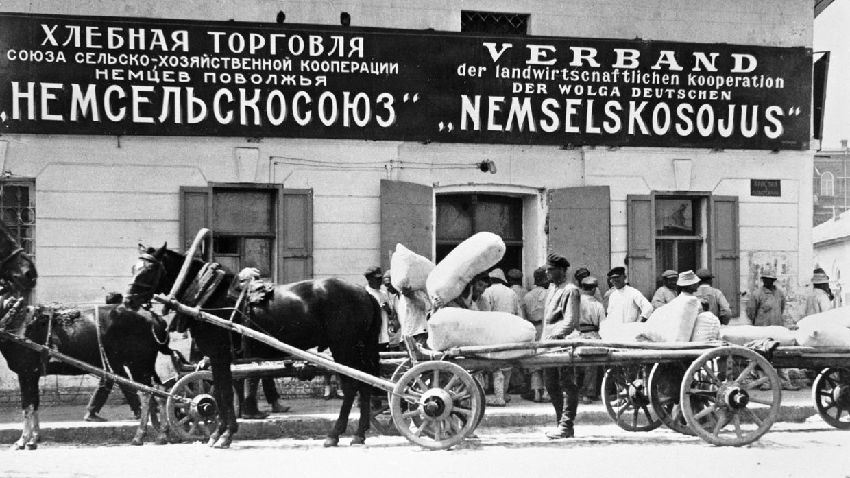 Хлебная торговля в кооперативе немцев Поволжья