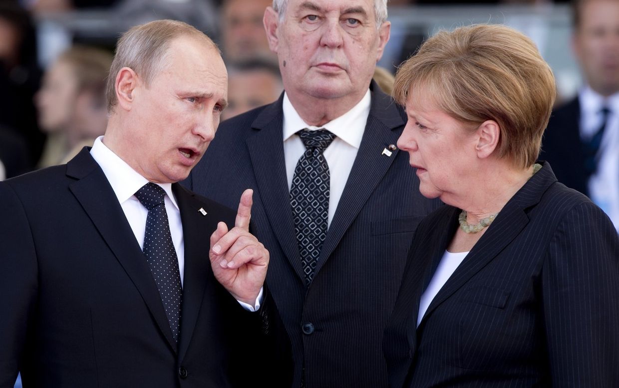 Владимир Путин и Ангела Меркель