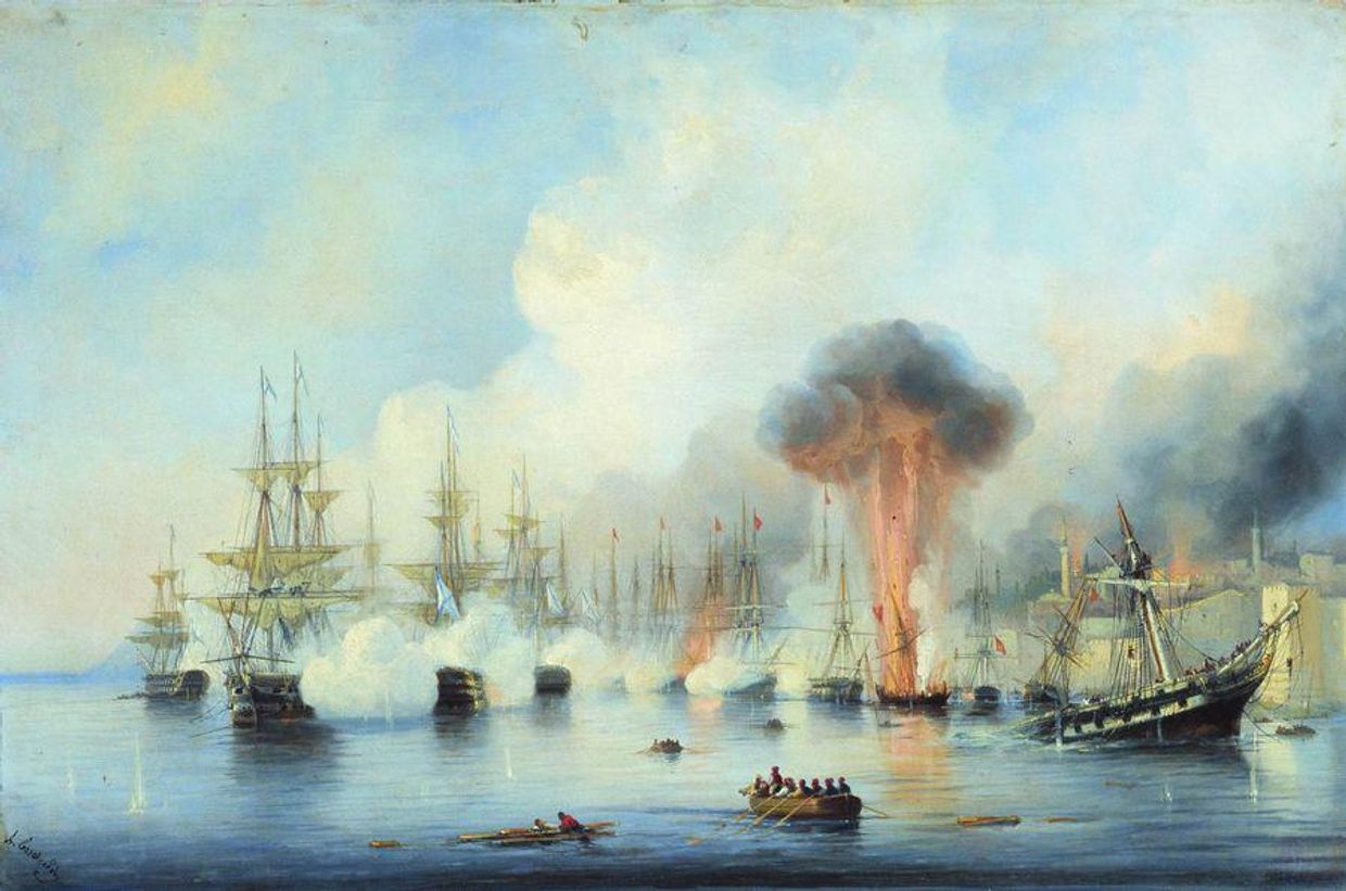А. П. Боголюбов. Синопский бой 18 ноября 1853 года