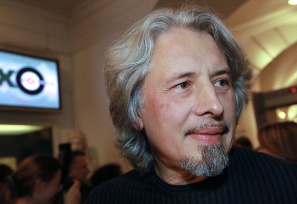 Писатель Владимир Сорокин на праздновании дня рождения радиостанции «Эхо Москвы»