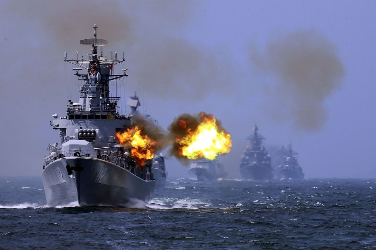 Китайский корабль «Харбин» на российско-китайских учениях Joint Sea-2014 Китайский корабль «Харбин» на российско-китайских учениях Joint Sea-2014