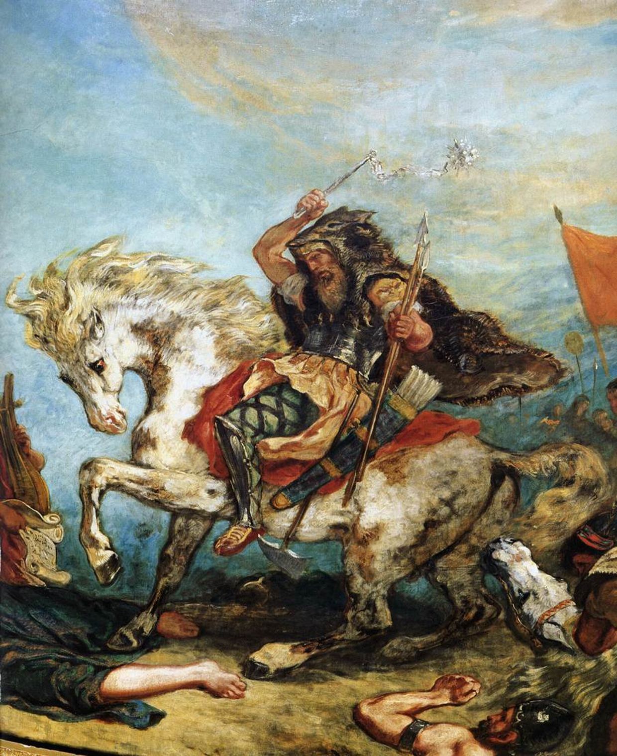 Аттила. Фрагмент фрески Делакруа, ок. 1840 г. Аттила. Фрагмент фрески Делакруа, ок. 1840 г.
