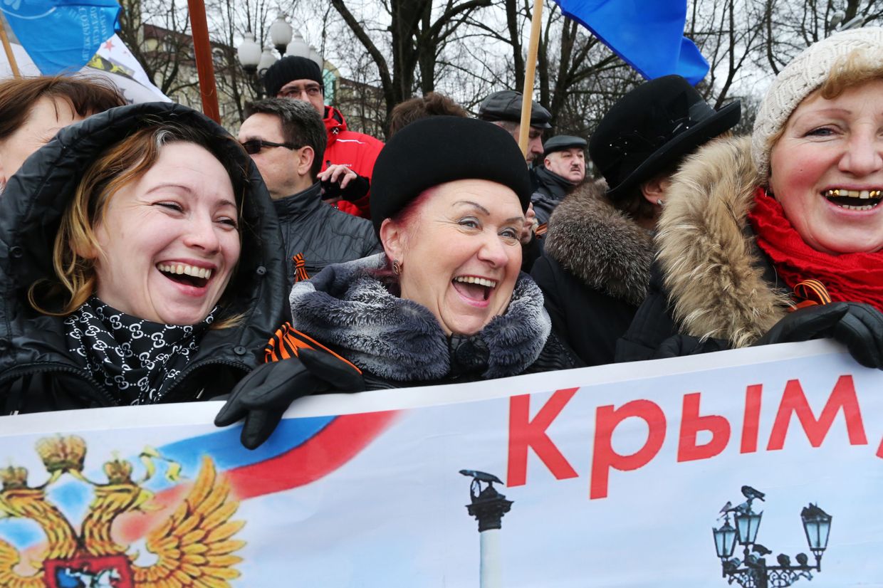 Митинг в поддержку жителей Крыма в Калининграде