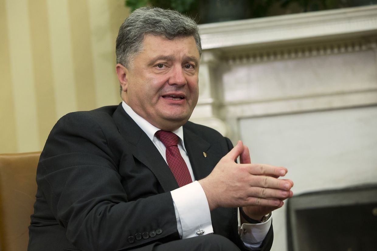Петр Порошенко на встрече с Бараком Обамой в Вашингтоне