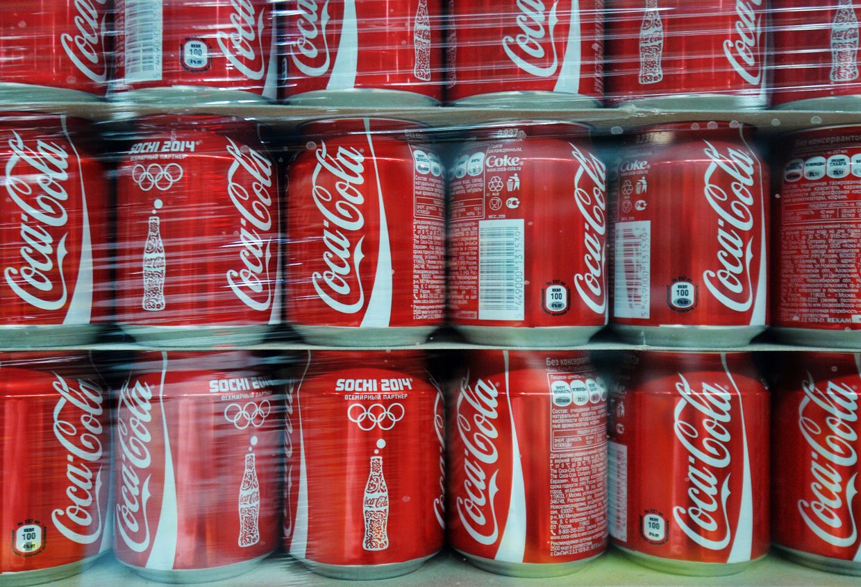 Работа завода Coca-Cola в Москве