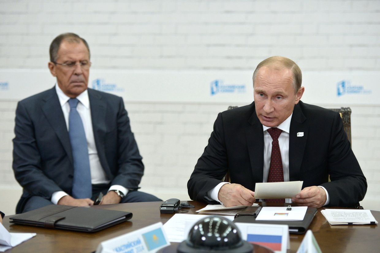 В.Путин принимает участие в четвертом Каспийском саммите