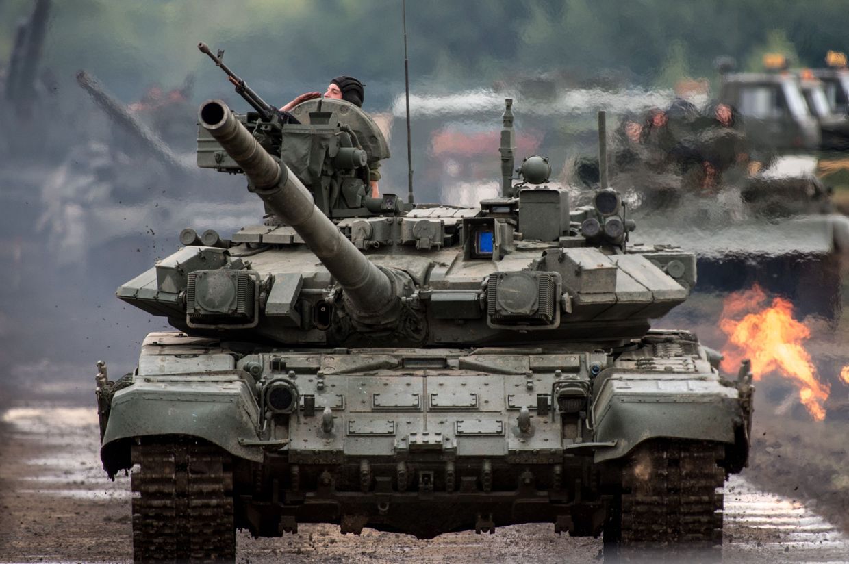 Танки Т-90 на III международном форуме «Технологии в машиностроении — 2014»