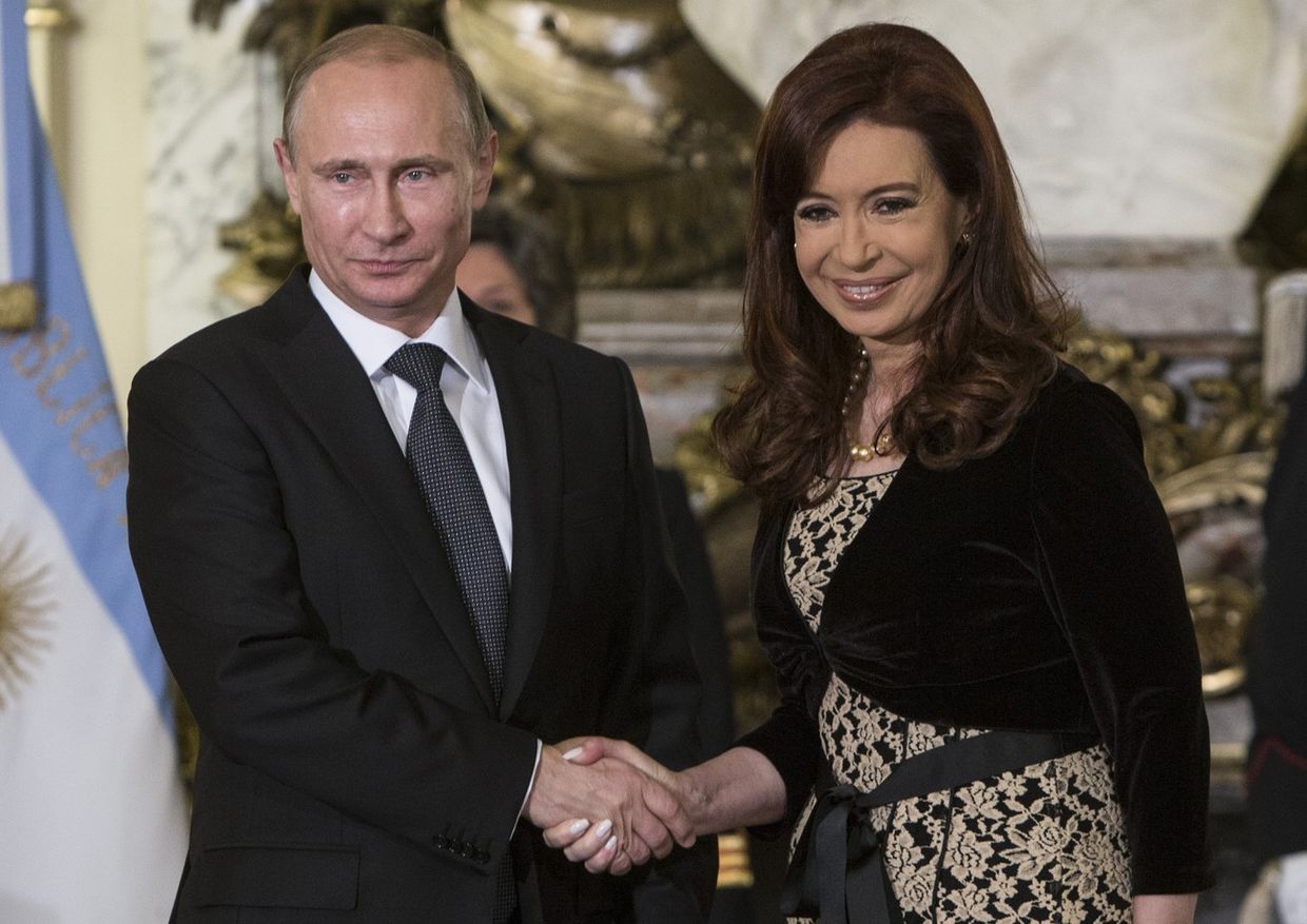 Владимир Путин и Кристина Киршнер