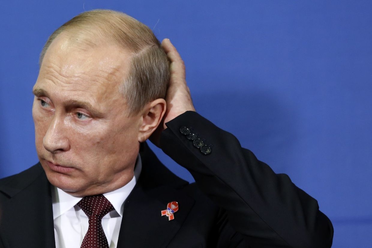Владимир Путин во время визита в Сербию