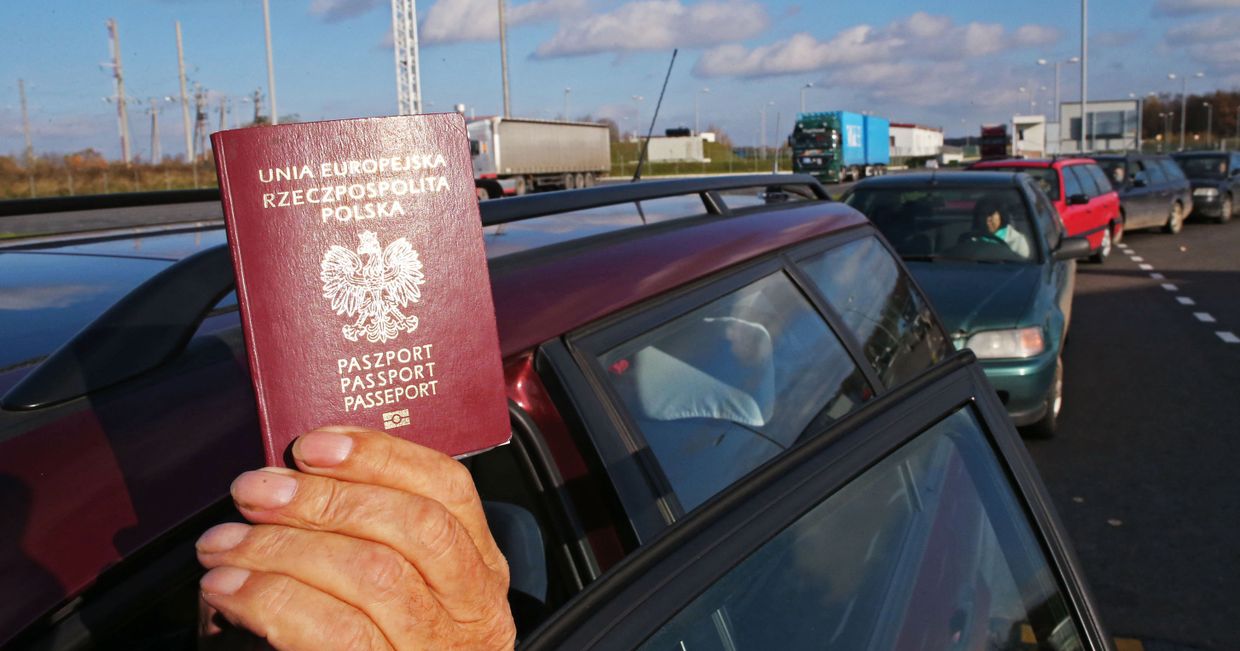 Пограничный пункт перехода Мамонтово-2 на границе с Польшей