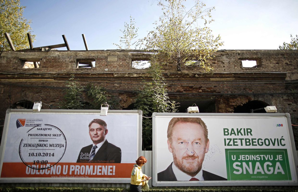 Предвыборная агитация в Сараево