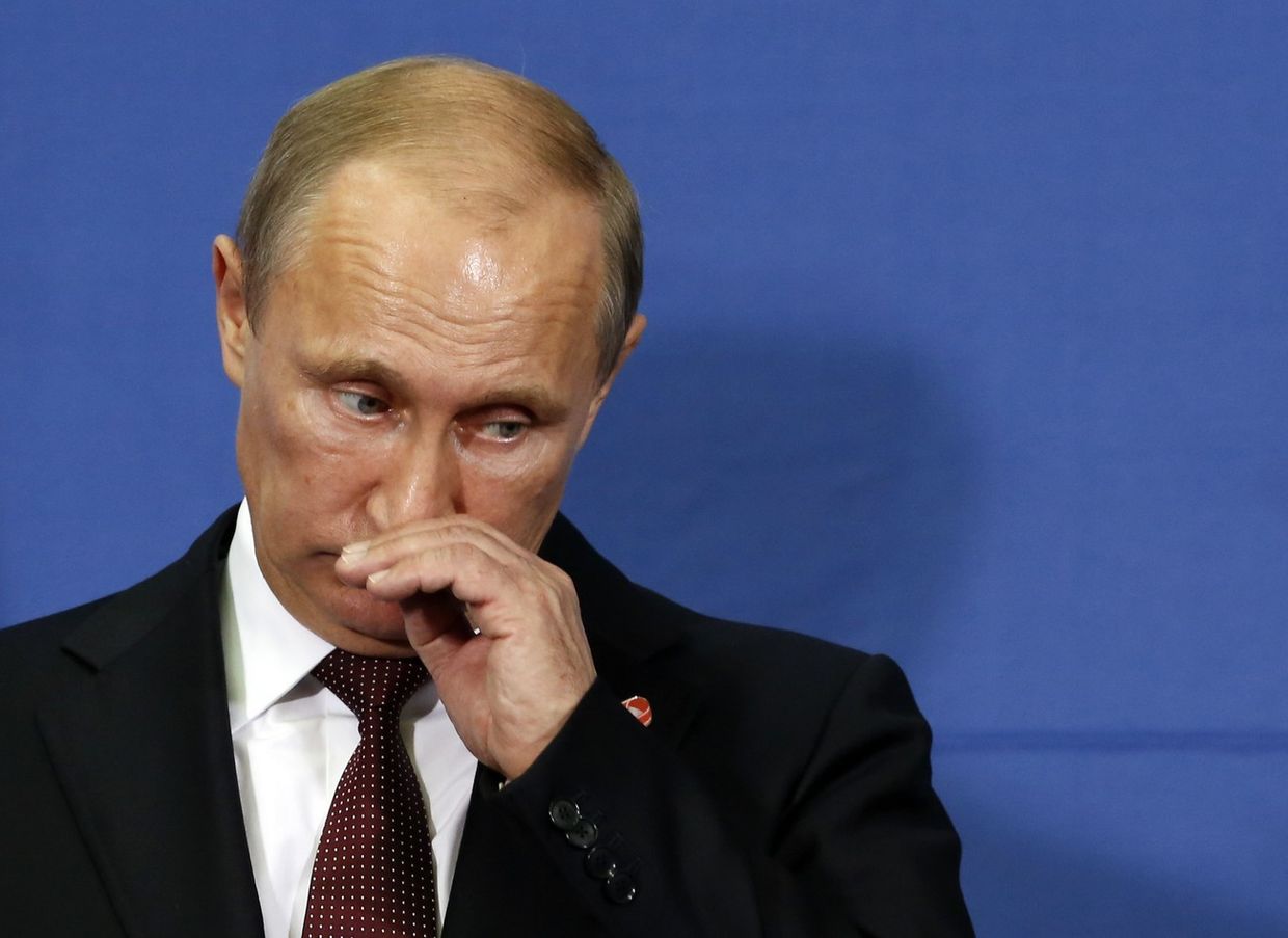 Владимир Путин во время визита в Белград