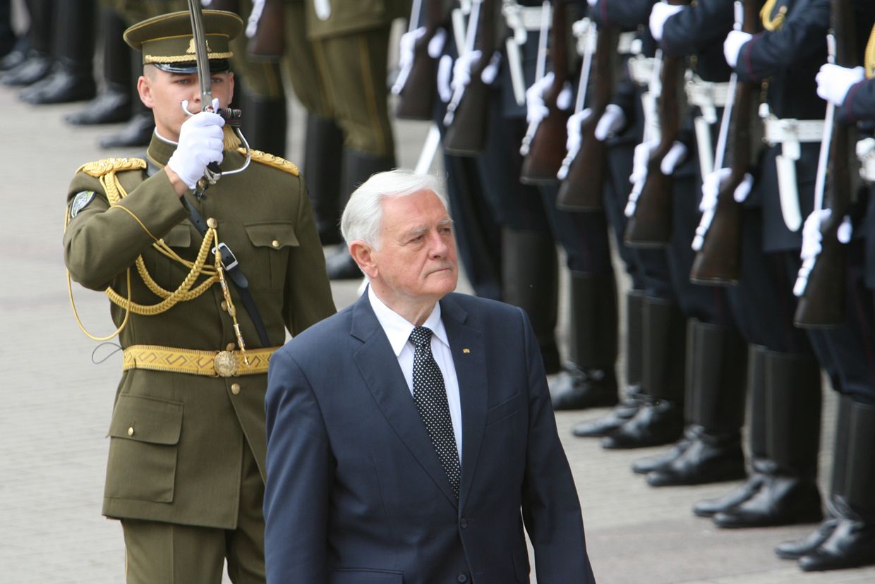 Президент Литвы Валдас Адамкус на праздновании тысячелетия Литвы 