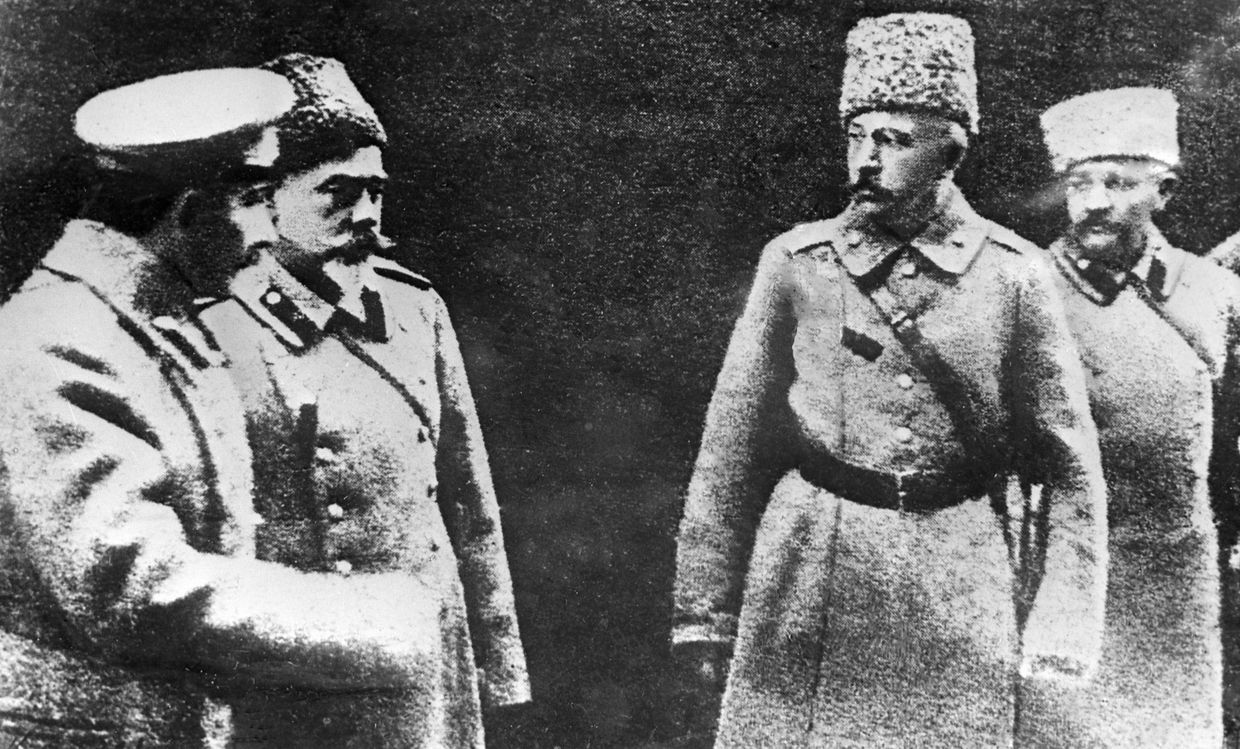 Генералы Богаевский, Деникин, Краснов и Романовский
