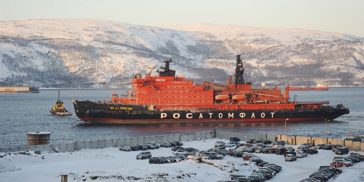 Выход в рейс атомного ледокола «50 лет Победы»