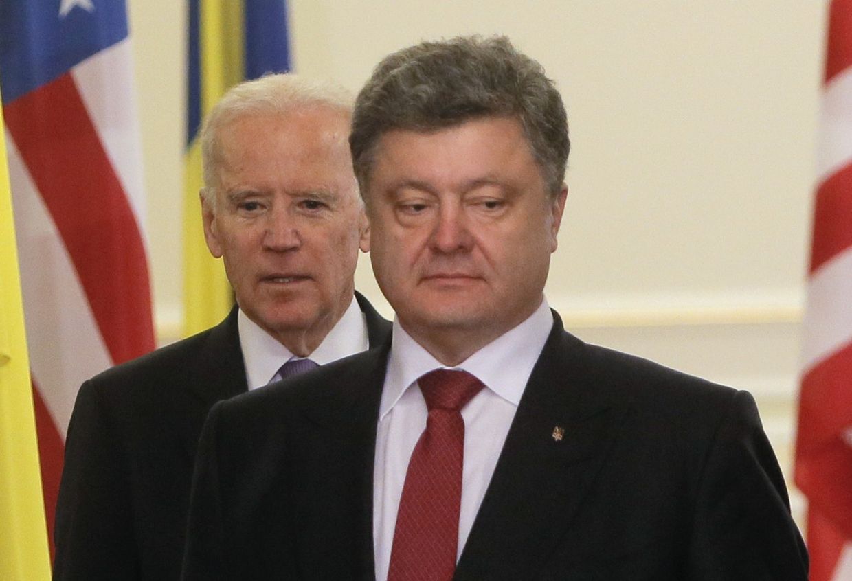 Джо Байден и Петр Порошенко