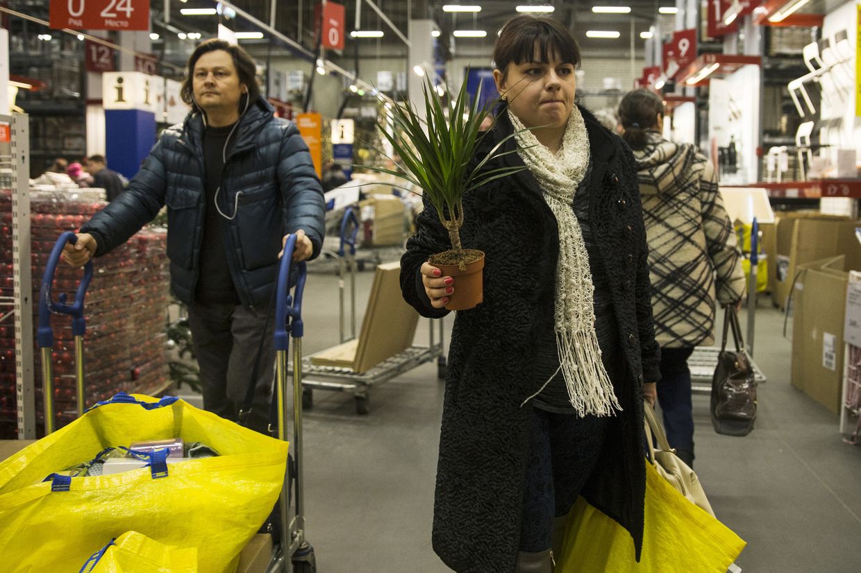 Москвичи в магазине IKEA
