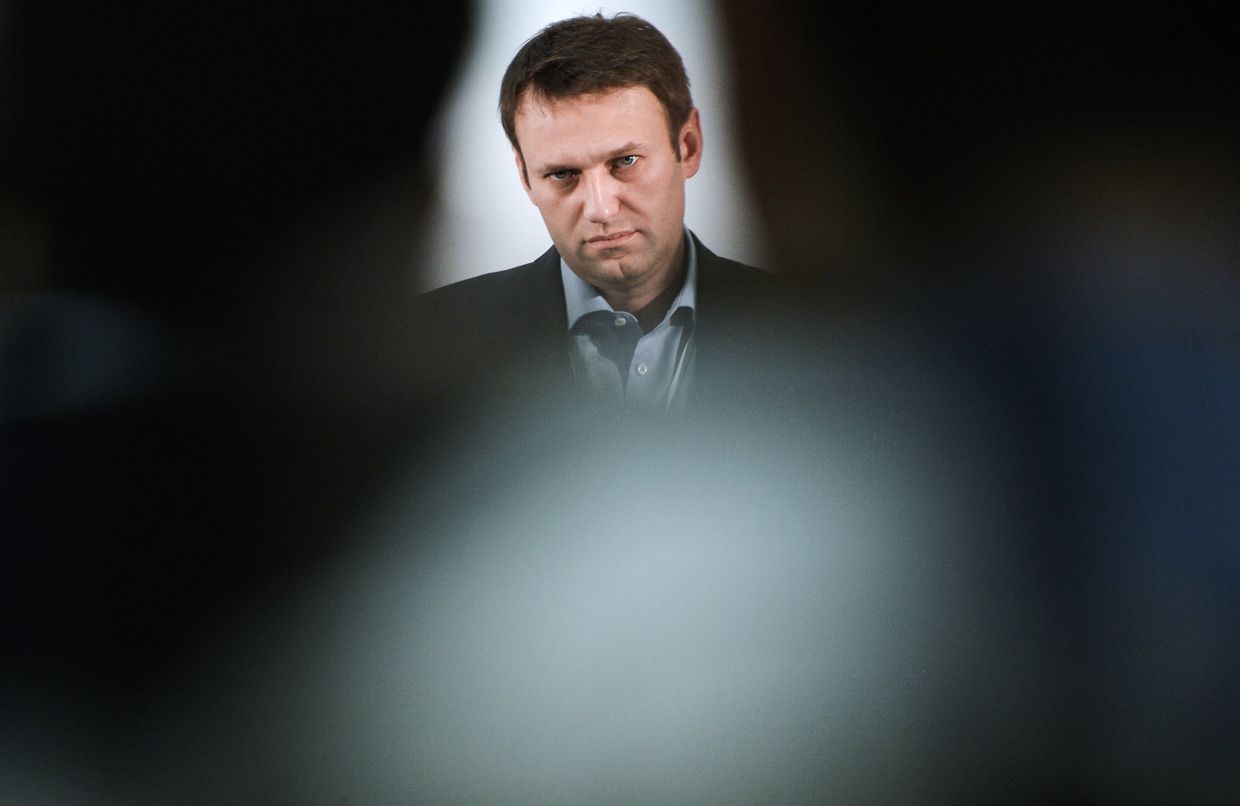 Оппозиционный политик Алексей Навальный