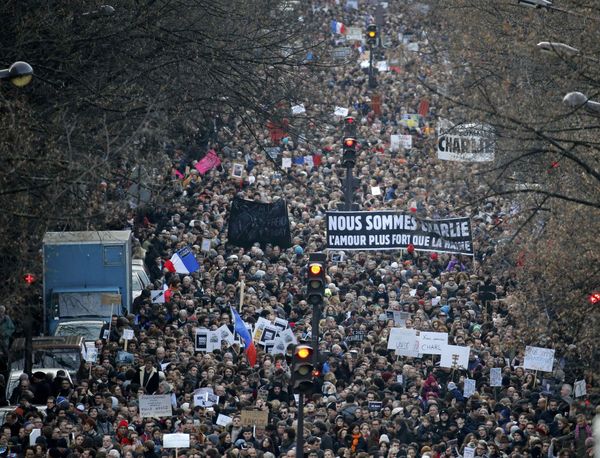 Марш единства в Париже