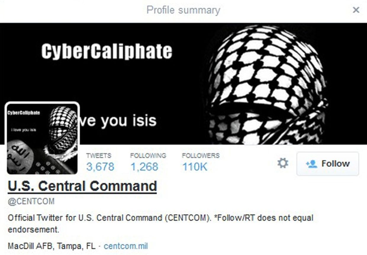 Страница CyberCaliphate в Twitter