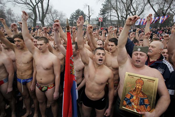 Празднование Крещения в Белграде