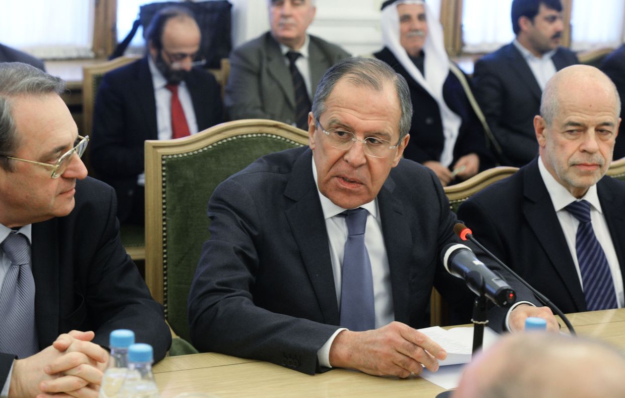 Встреча главы МИД РФ Сергея Лаврова c представителями сирийской оппозиции и правительства Сирии