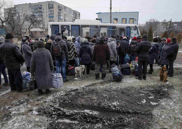 Эвакуация жителей Дебальцево