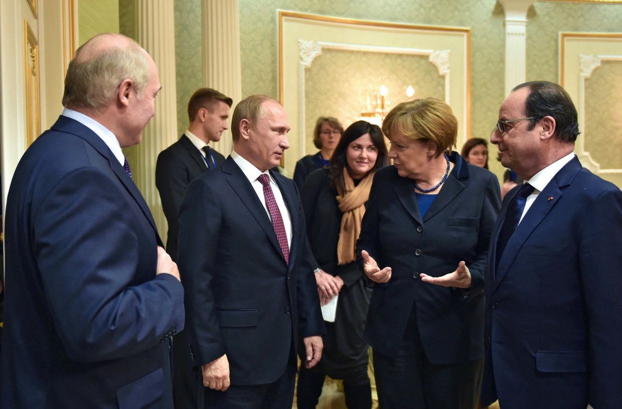 Переговоры лидеров России, Германии, Франции и Украины в Минске