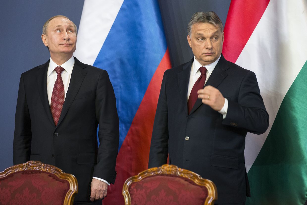 Владимир Путин и президент Венгрии Виктор Орбан, визит президента РФ в Будапешт Владимир Путин и президент Венгрии Виктор Орбан, визит президента РФ в Будапешт