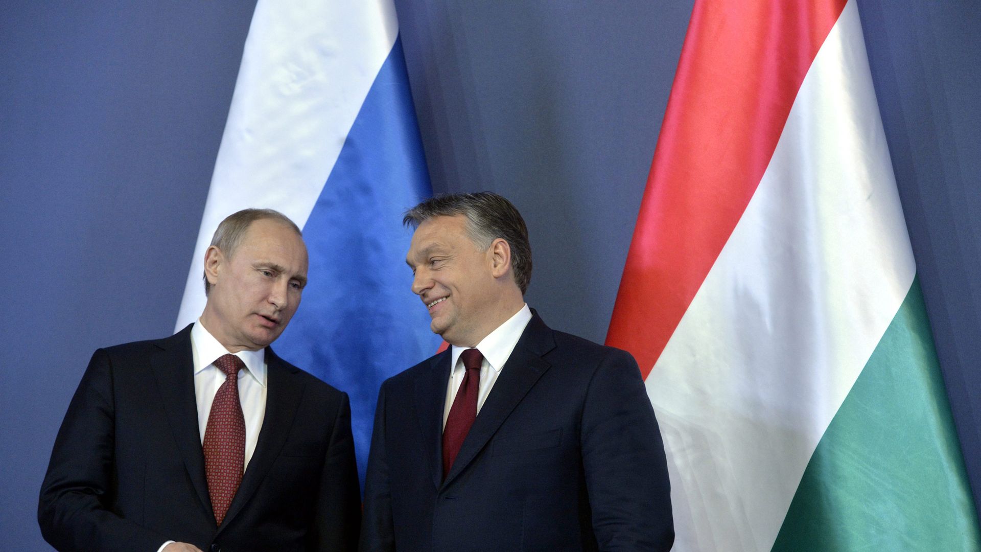 Владимир Путин с президентом Венгрии Виктором Орбаном во время визита в Будапешт - ИноСМИ, 1920, 18.10.2021