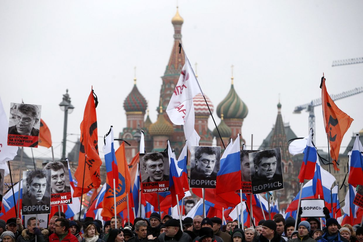 Марш памяти Бориса Немцова в Москве
