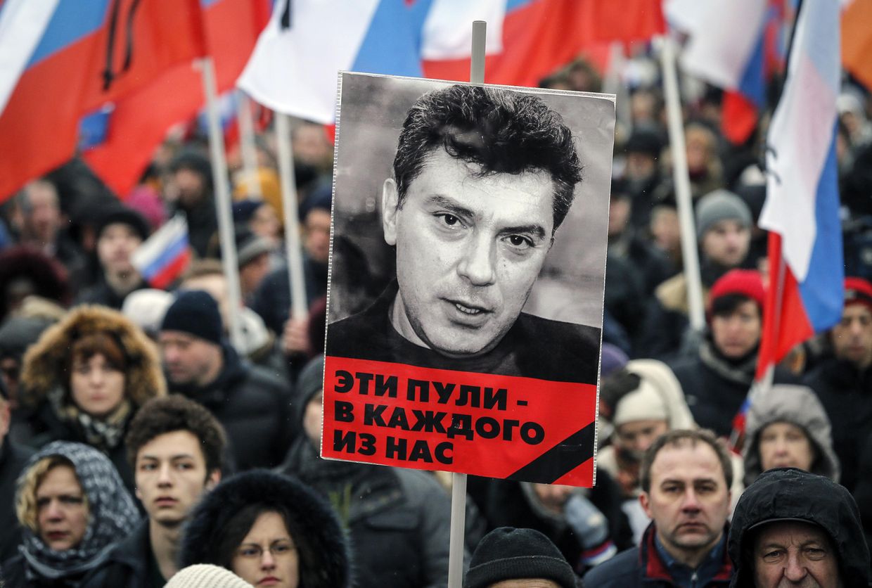Марш памяти Бориса Немцова в Москве