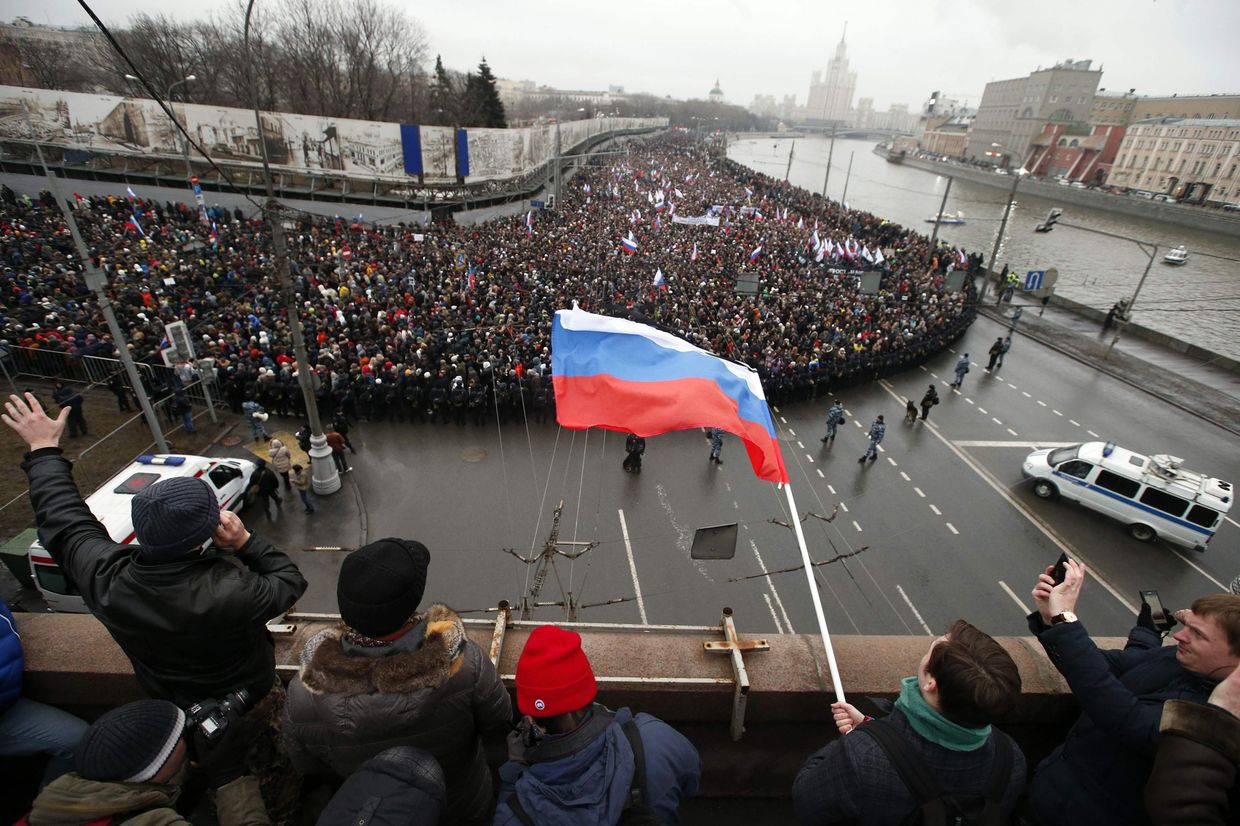 Марш памяти Бориса Немцова в Москве