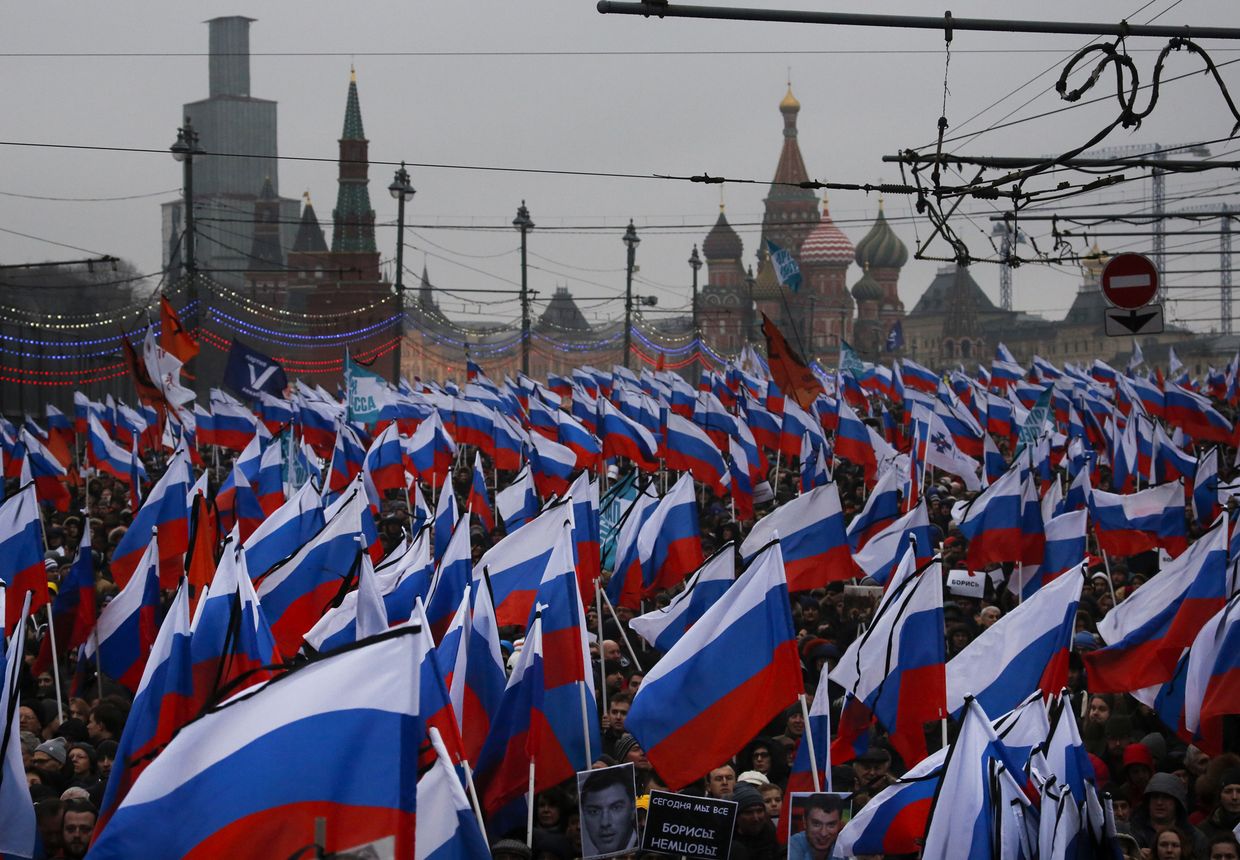 Марш памяти Бориса Немцова в Москве