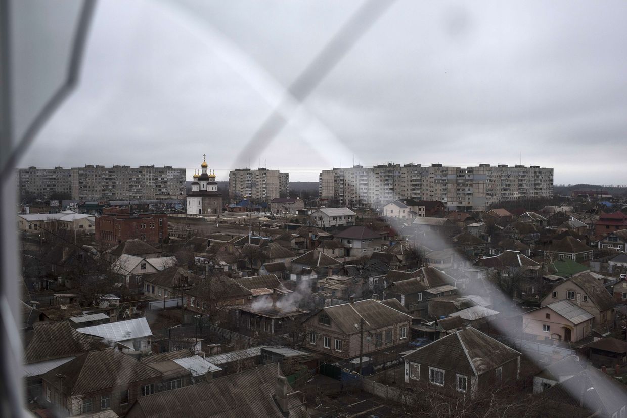 Восточный район Мариуполя после обстрела, 26 января 2015 года