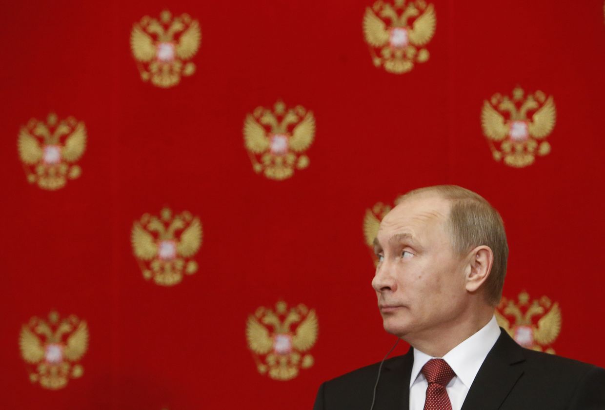 Владимир Путин на пресс-конференции после встречи с премьер-министром Италии Маттео Ренци
