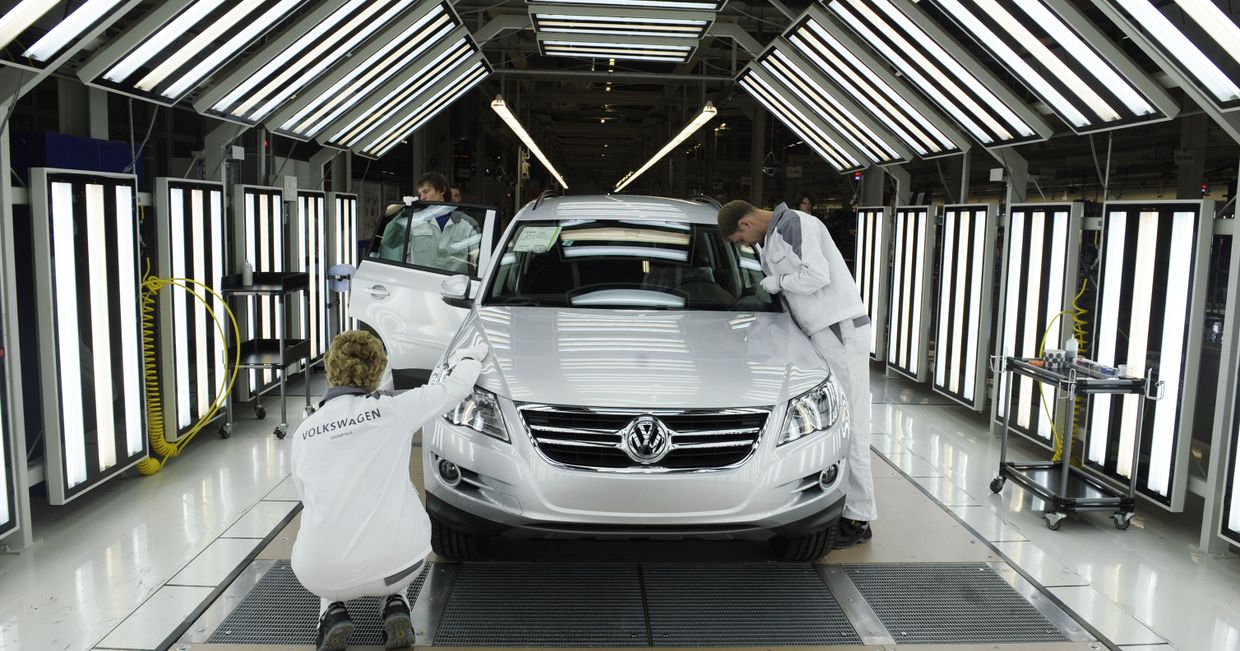 Запуск производства полного цикла на заводе Volkswagen Group Rus в Калуге