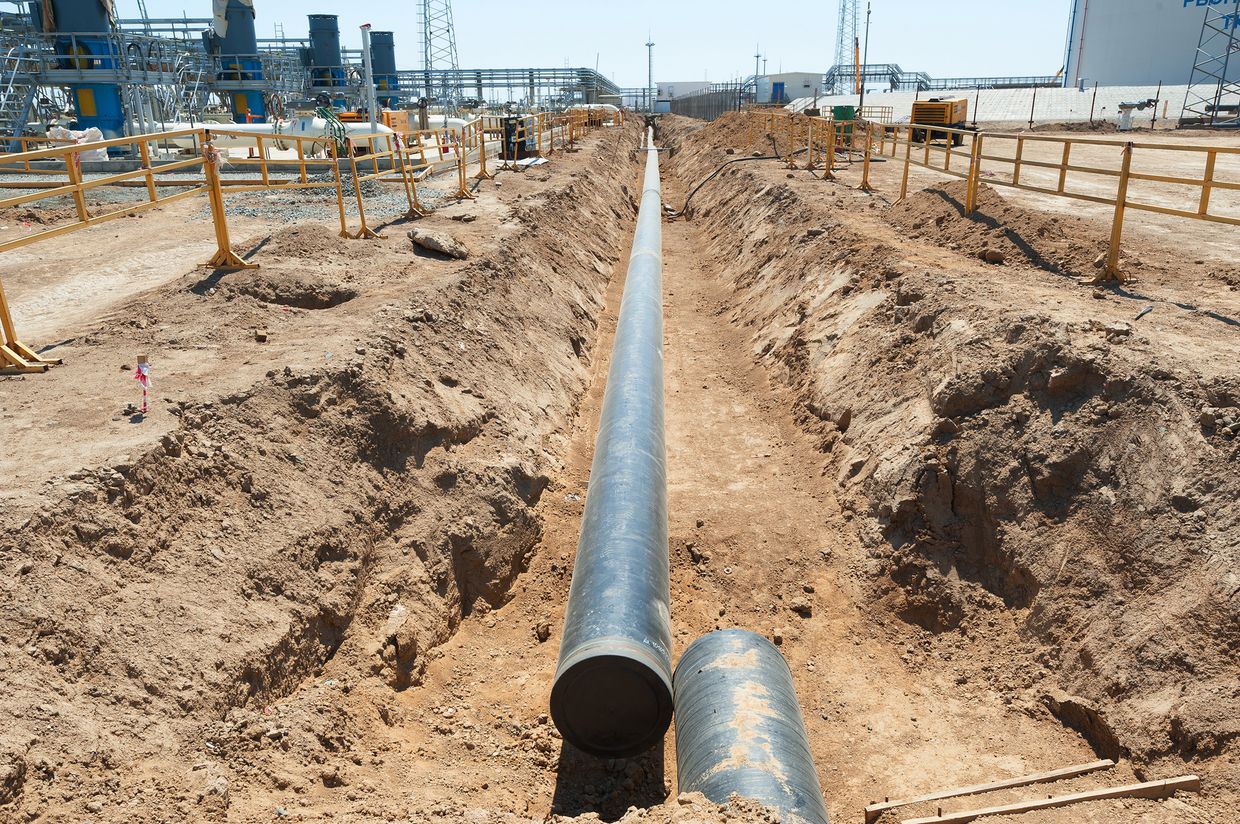 Строительство газопровода