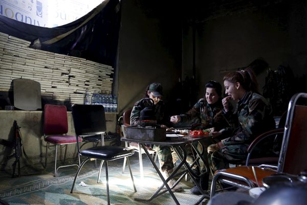Женский батальон сирийской армии