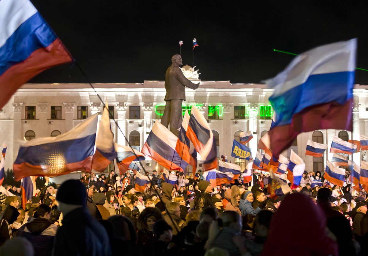 Празднование годовщины присоединения Крыма к России в Симферополе Празднование годовщины присоединения Крыма к России в Симферополе