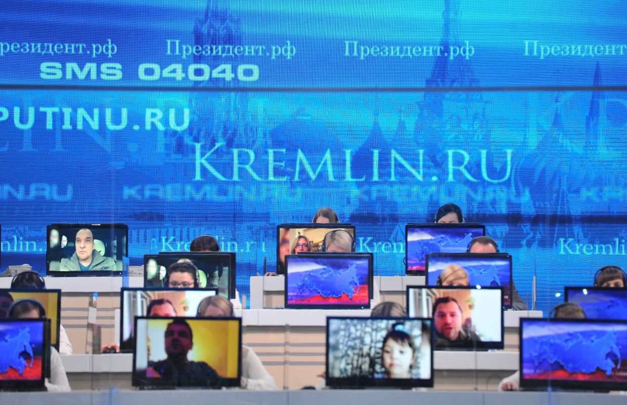 Прямая линия с президентом России Владимиром Путиным