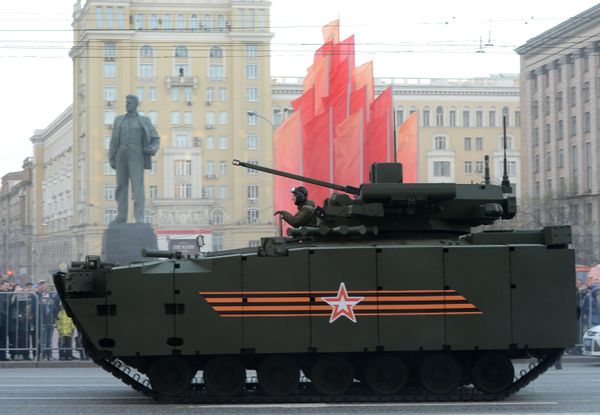 Репетиция военного парада в Москве в ознаменование 70-летия Победы в Великой Отечественной войне 1941-1945 годов