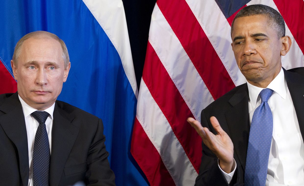 Владимир Путин и Барак Обама на саммите G20 в Мексике