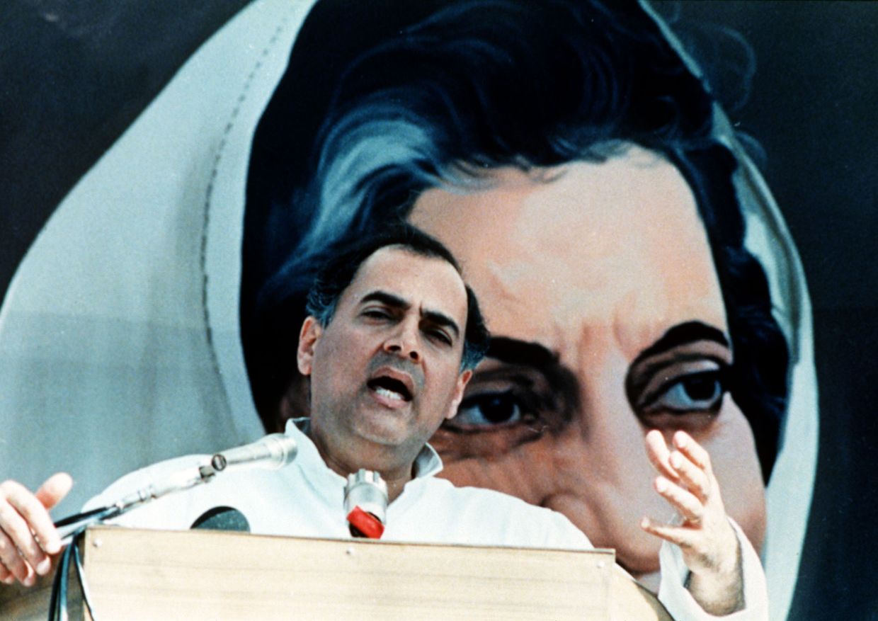 Премьер-министр Индии Раджив Ганди, 1988 год