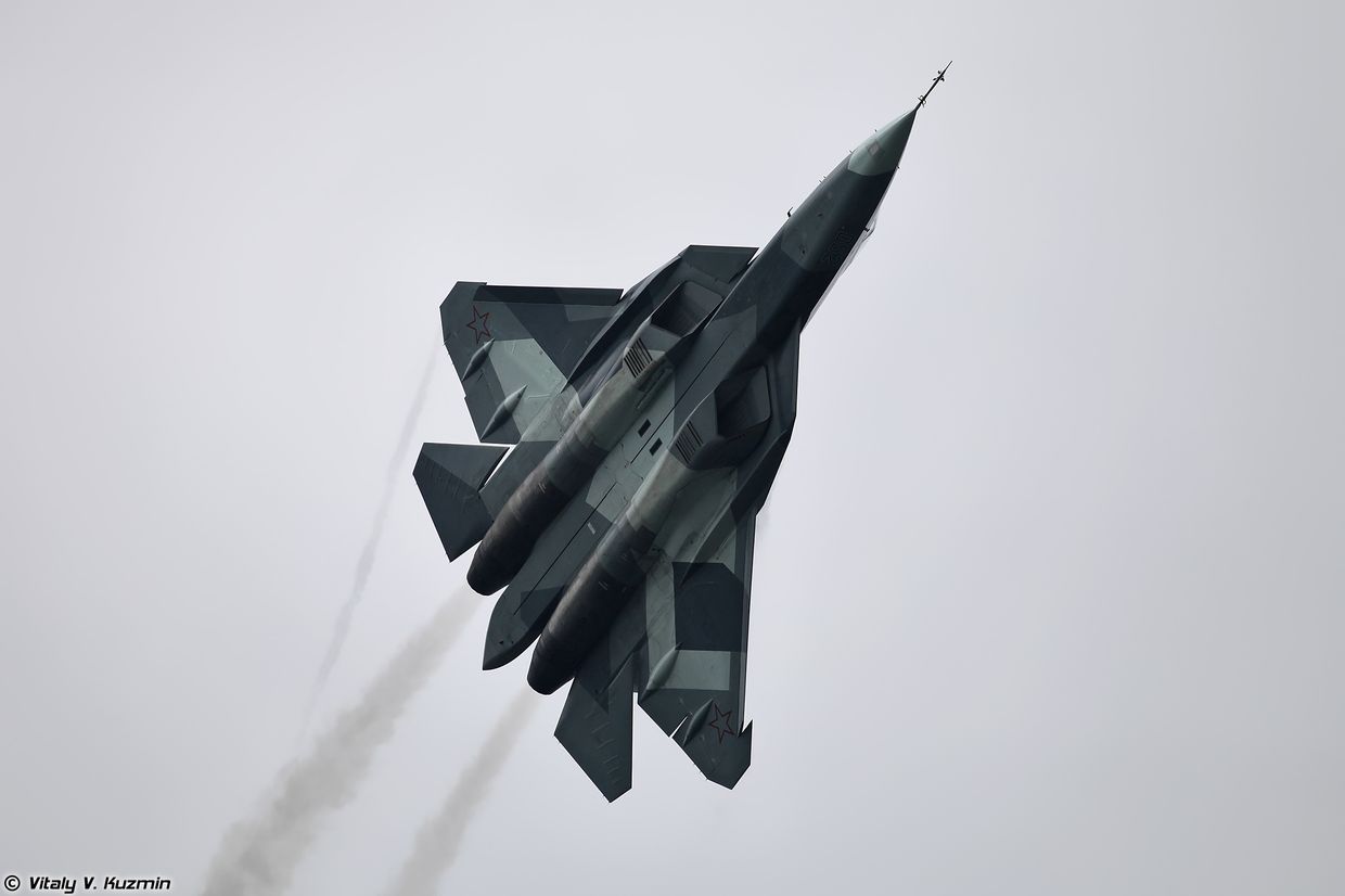 Российский истребитель «Сухой ПАК ФА»